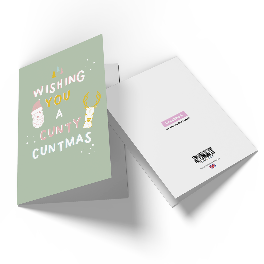 Wishing You A C*nty Christmas Greetings Card