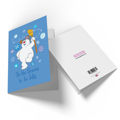 Official Frosty The Snowman Tis The Season To Be Jolly Greetings Card