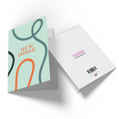 You're Engaged Lines Greetings Card
