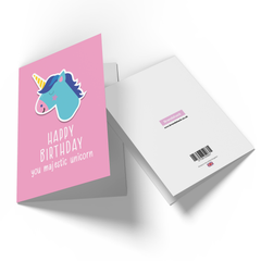 Happy Birthday You Majestic Unicorn Greetings Card