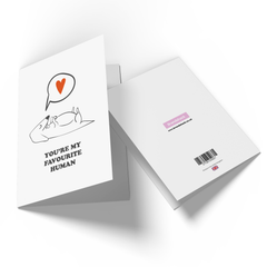 You're My Favourite Human From The Dog Greetings Card