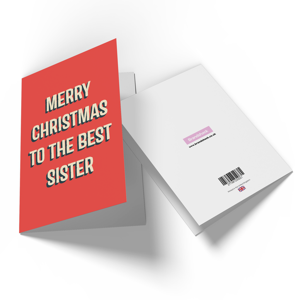 Merry Christmas To The Best Sister Greetings Card