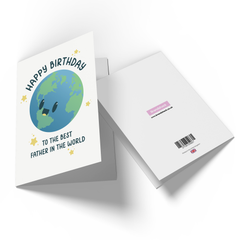 Happy Birthday To The Best Father In The World Greetings Card