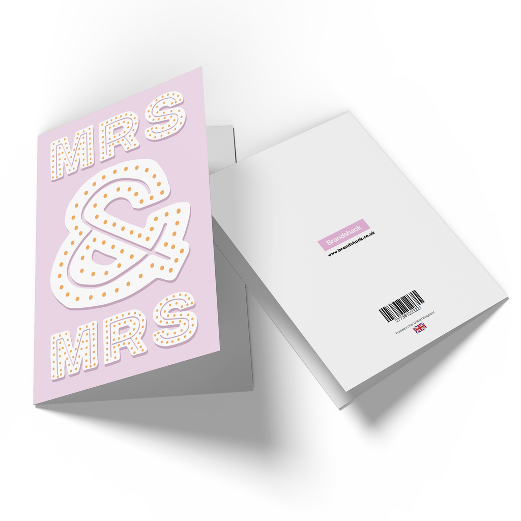 Mrs & Mrs Greetings Card