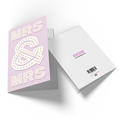 Mrs & Mrs Greetings Card