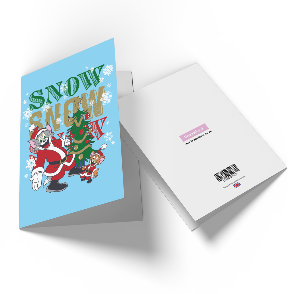 Official Tom And Jerry Snow Snow Snow Greetings Card