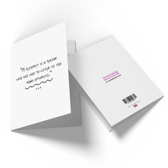 A Pessimist Is A Person Who Has Had To Listen To Too Many Optimists Greetings Card