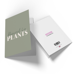 Powered By Plants Greetings Card