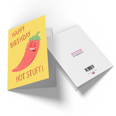Happy Birthday Hot Stuff! Greetings Card