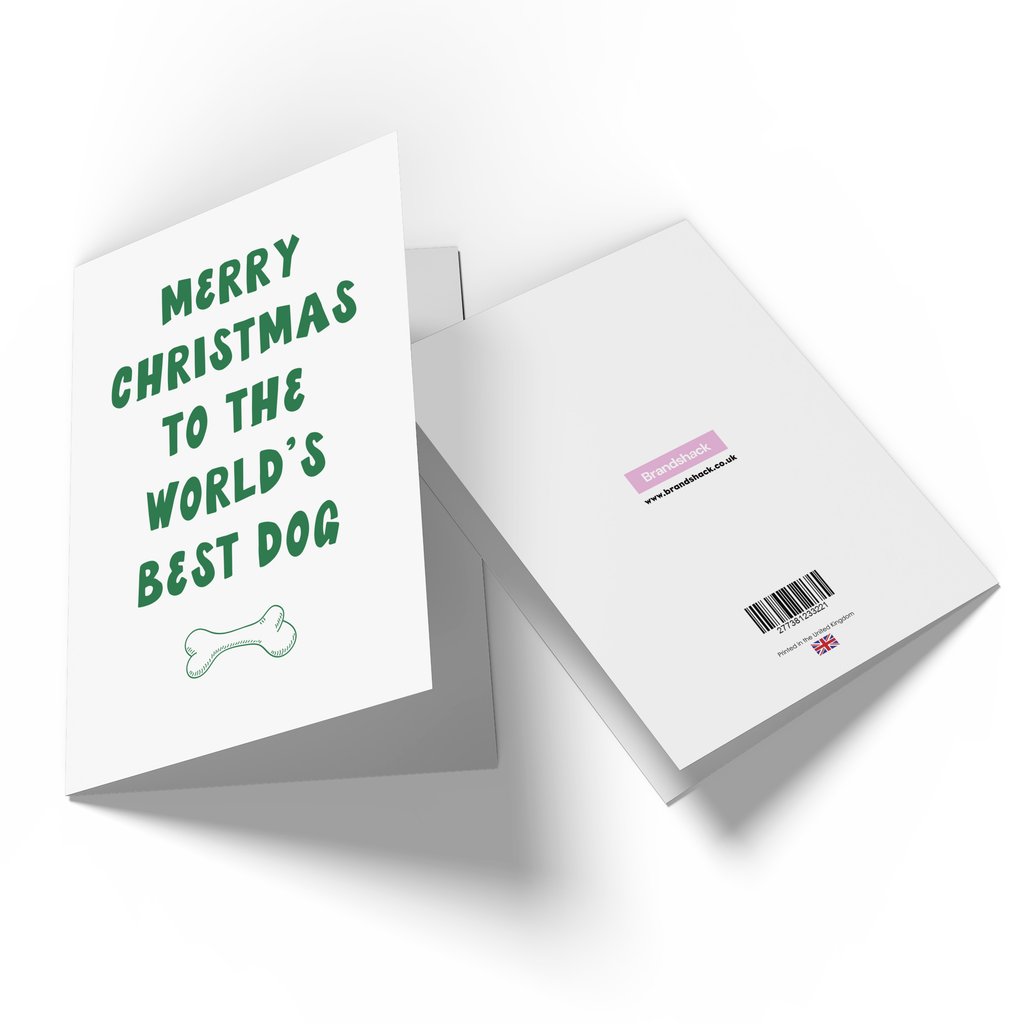 Merry Christmas To The Worlds Best Dog Greetings Card