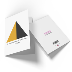 The Greatest Pleasure In Life Is Love Greetings Card