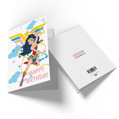 Official Wonder Woman Happy Birthday Greetings Card