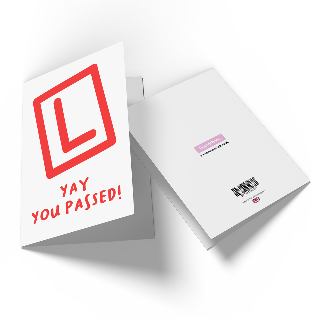 Yay You Passed L Plate Greetings Card