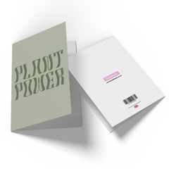 Plant Power Greetings Card