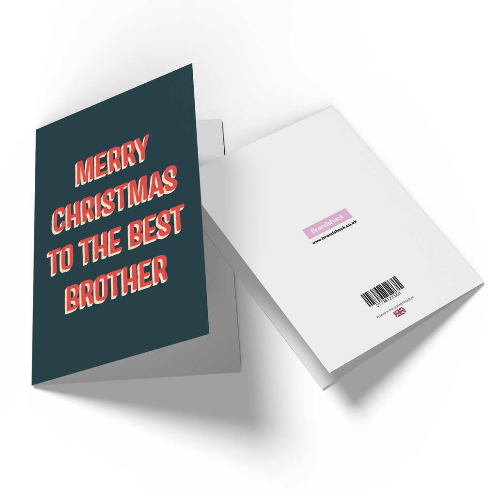 Merry Christmas To The Best Brother Greetings Card