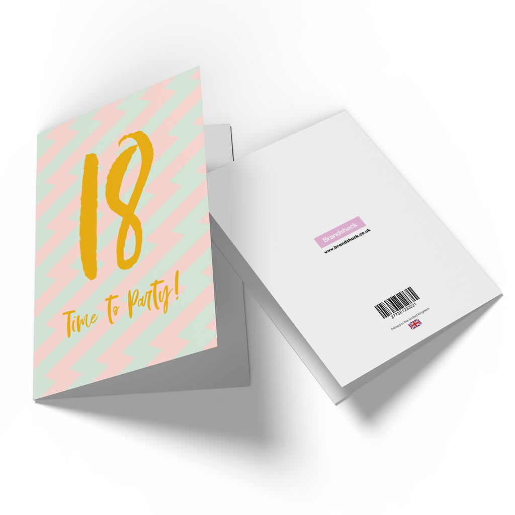 18 Time To Party! Greetings Card