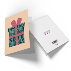 Only With You For The Present Greetings Card