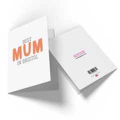 BEST MUM IN BRISTOL Greetings Card