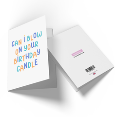 Can I Blow On Your Birthday Candle Greetings Card