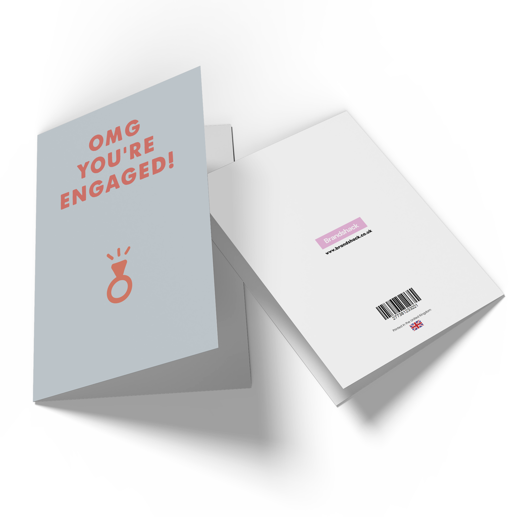 OMG You're Engaged! Greetings Card