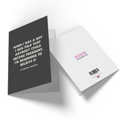 When I Was A Boy Greetings Card