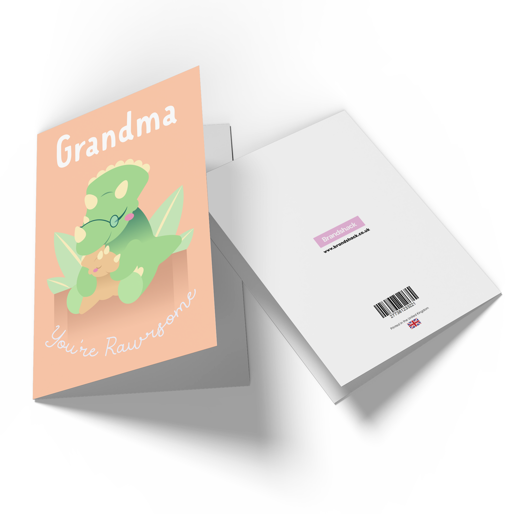 Grandma You're Rawrsome Greetings Card