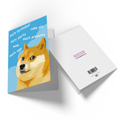 Doge Meme Greetings Card