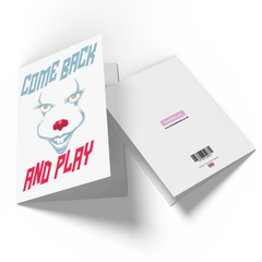 Official IT Come Back Greetings Card