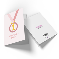 Number 1 Mum Greetings Card