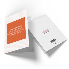 A Man Doesn't Know What He Knows Greetings Card