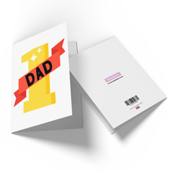 Number 1 Dad Greetings Card