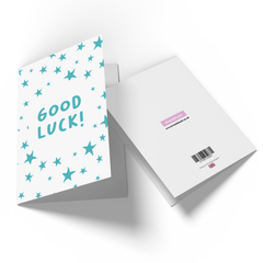 Good Luck Stars Greetings Card