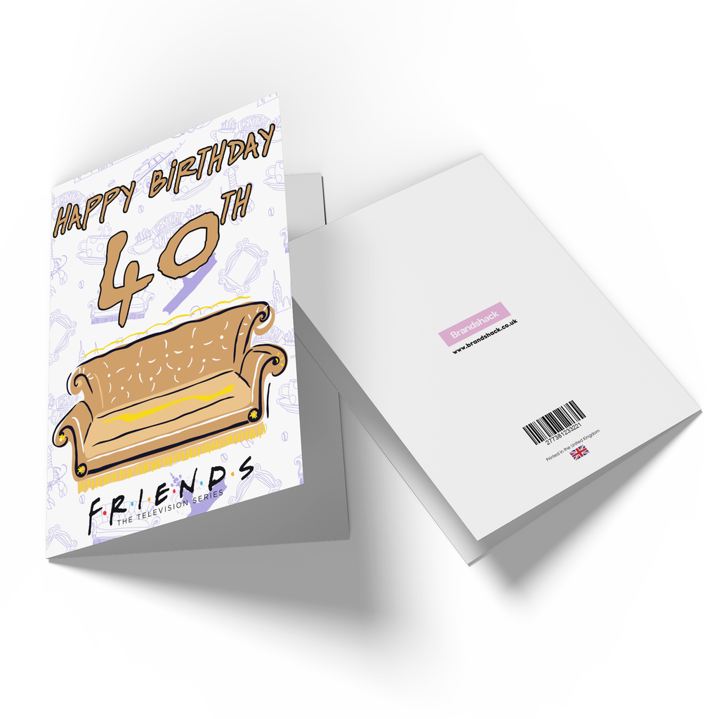 Official Friends Birthday 40th Greetings Card