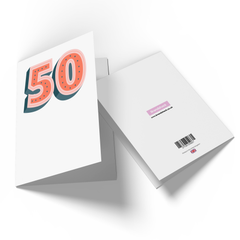 50 Dots Greetings Card