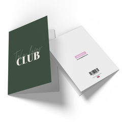 Tofu Lover Club Greetings Card