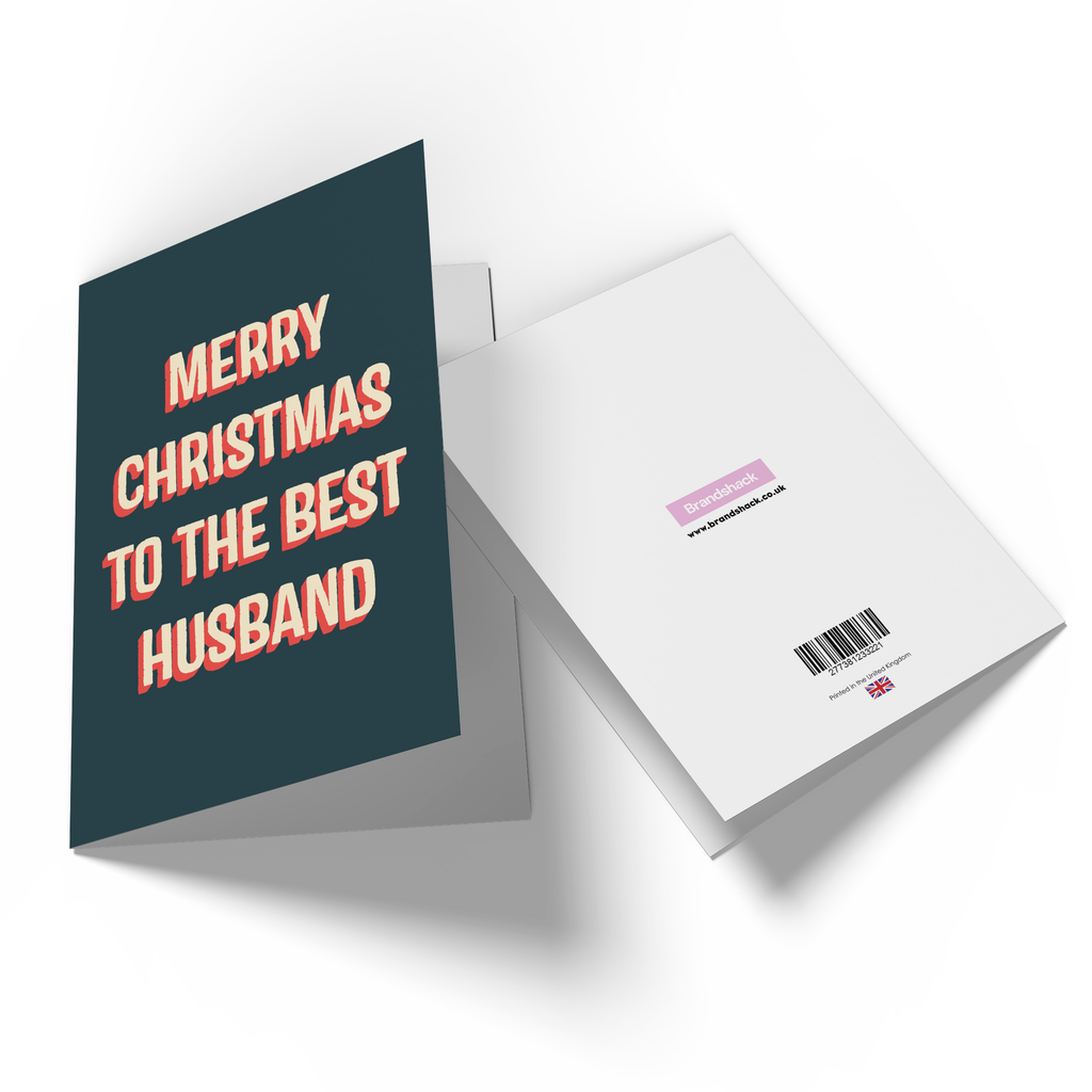 Merry Christmas To The Best Husband Greetings Card