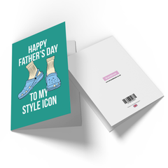 To My Style Icon Happy Father's Day Greetings Card