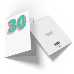 30 Dots Greetings Card