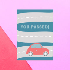 You Passed Car On Road Greetings Card