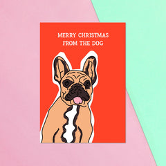 Merry Christmas From The Dog Greetings Card