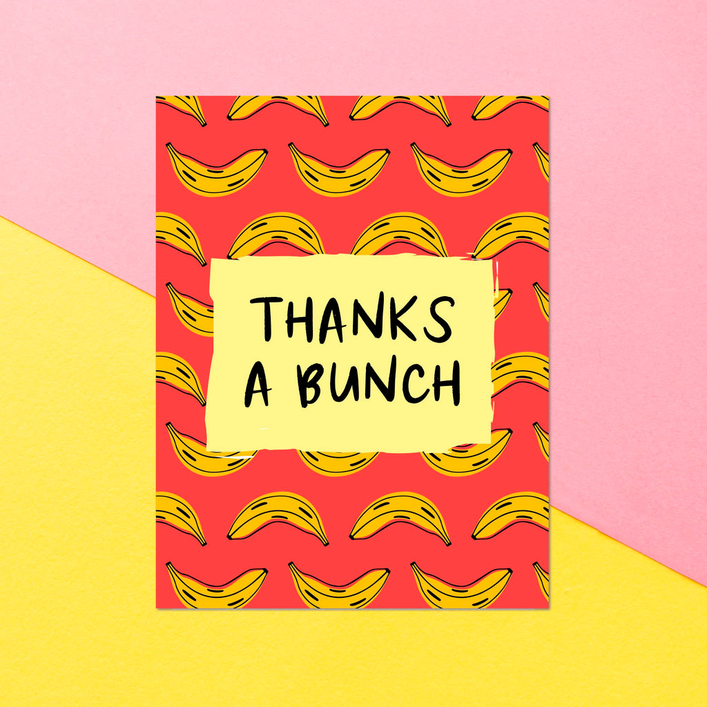 Thanks A Bunch Greetings Card