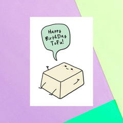Happy Birthday Tofu! Greetings Card