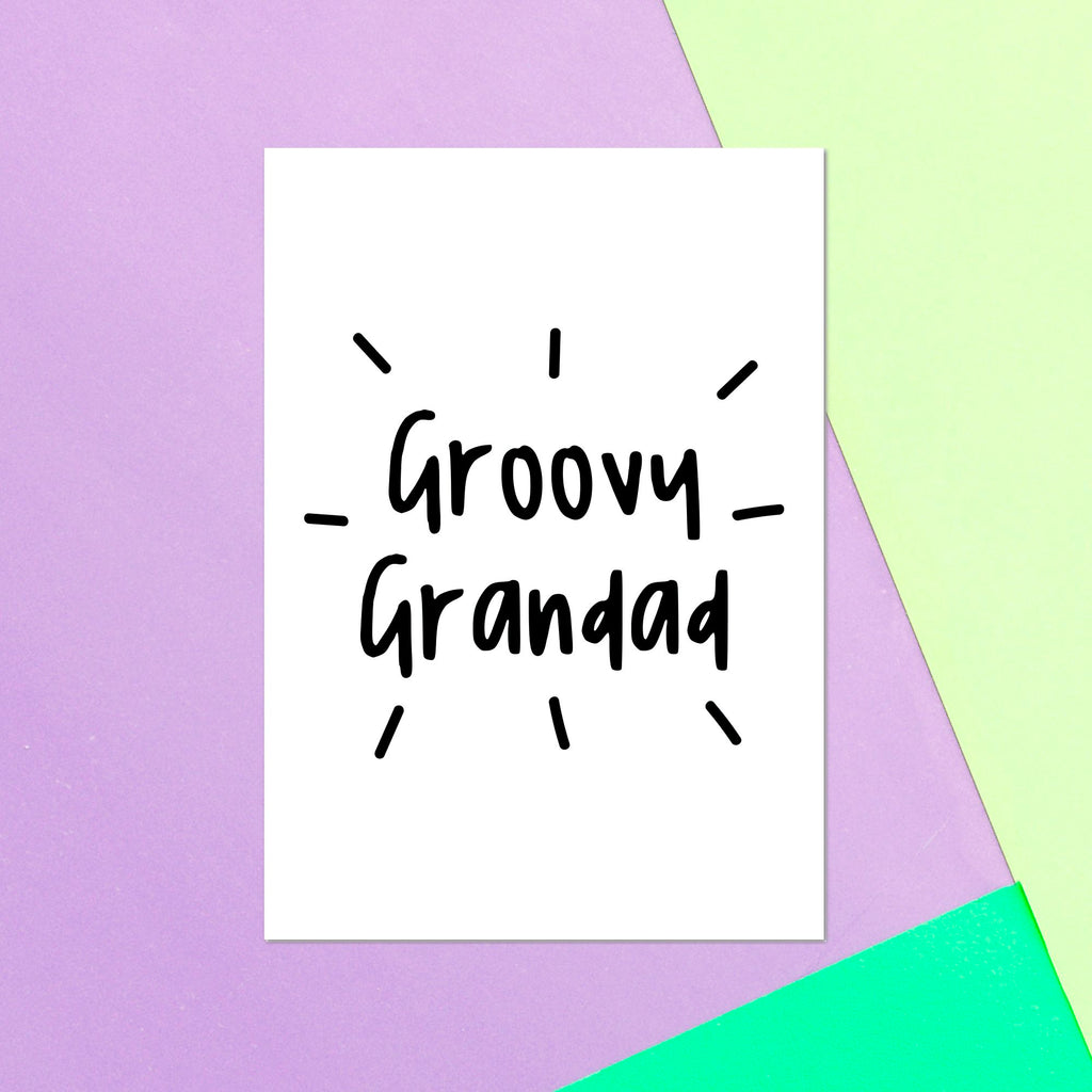 Groovy Grandad Greetings Card
