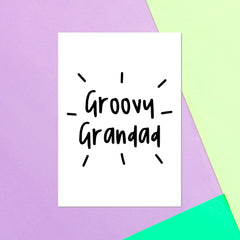 Groovy Grandad Greetings Card