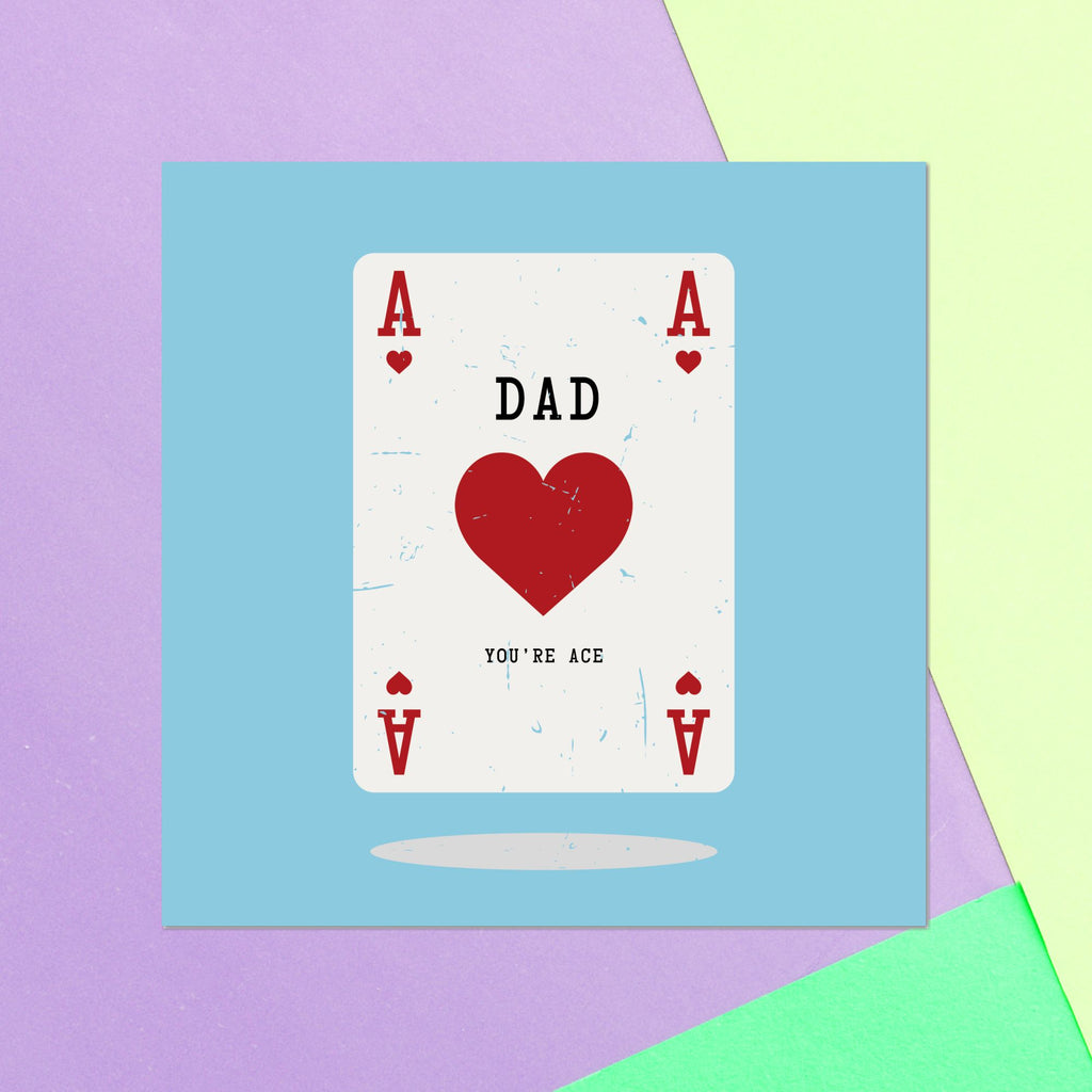 Dad You're Ace Square Greetings Card