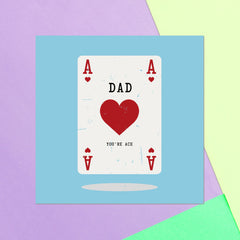 Dad You're Ace Square Greetings Card