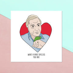 What A Rare Species You Are Square Greetings Card