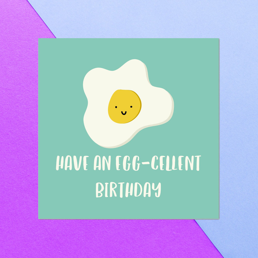 Have An Egg-Cellent Birthday Square Greetings Card