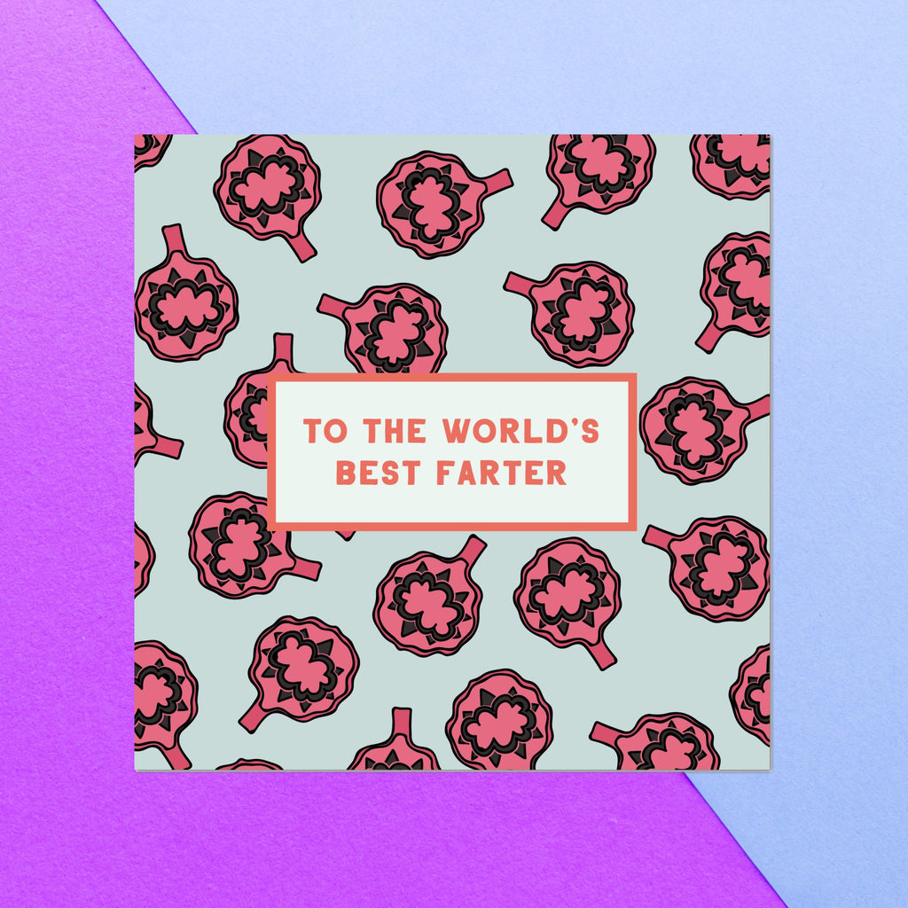 To The World's Best Farter Square Greetings Card