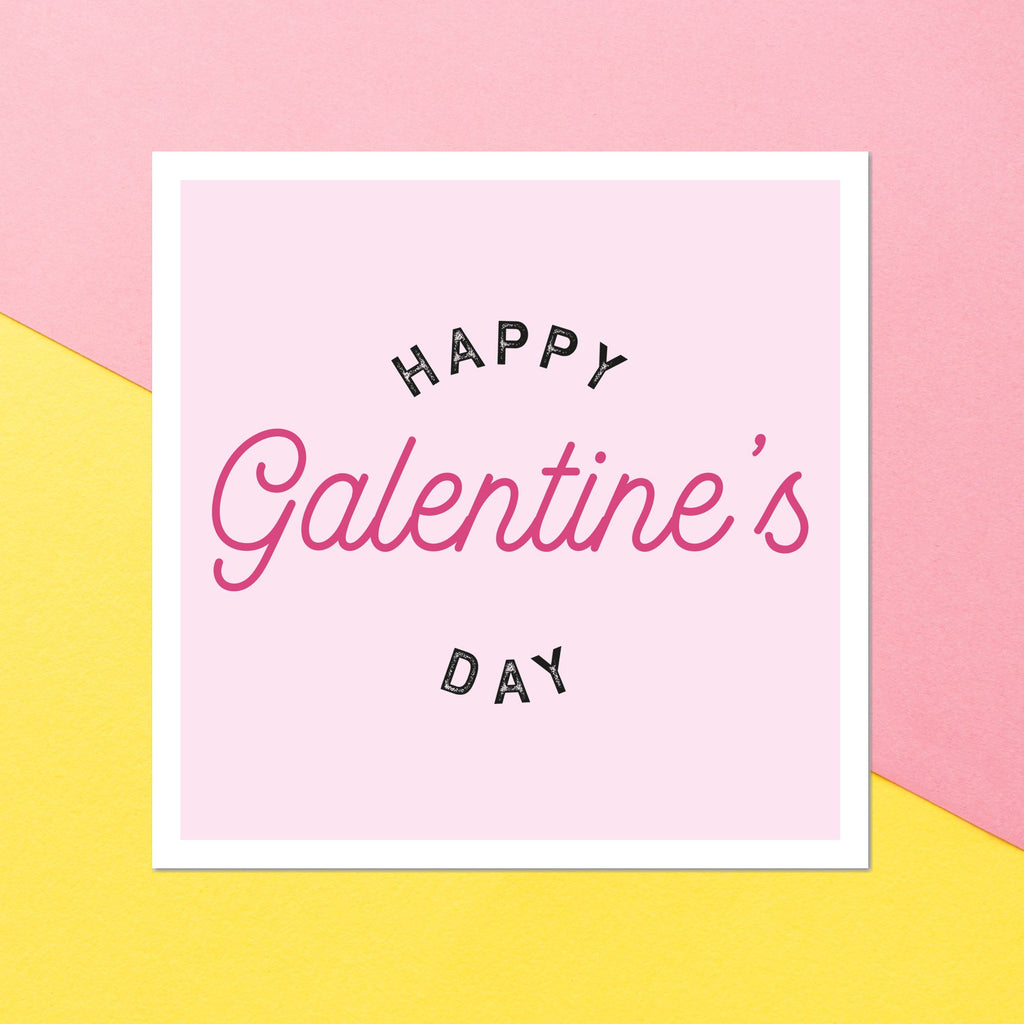 Happy Galentine's Day Square Greetings Card